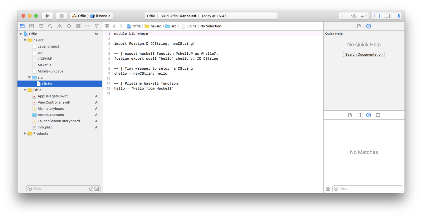 3. Drag the files to Xcode